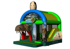 Hüpfburg Dino mit Rutsche - 5,2 x 4 m