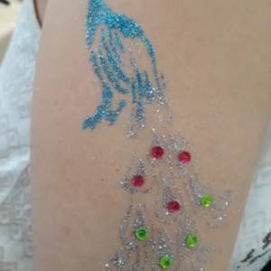 Airbrush/Glitzer Tattoos